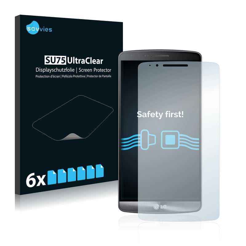 6x Savvies SU75 Screen Protector for LG G3 D850