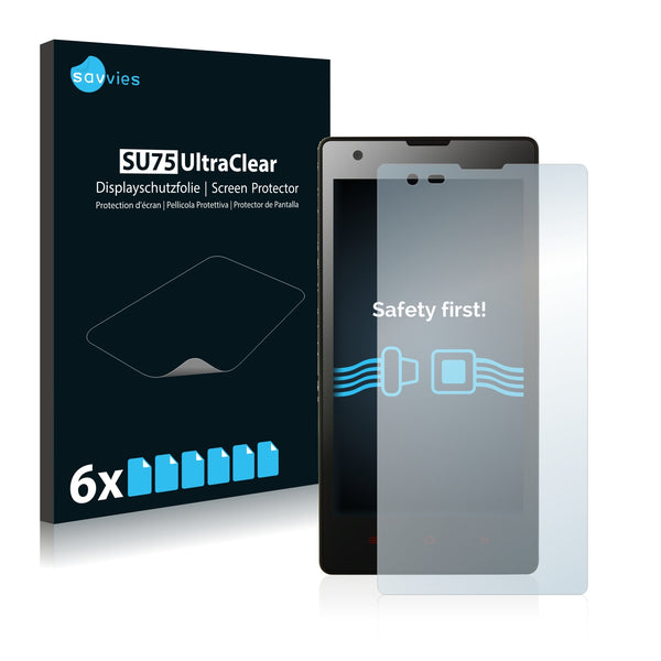 6x Savvies SU75 Screen Protector for Xiaomi Hongmi 1S