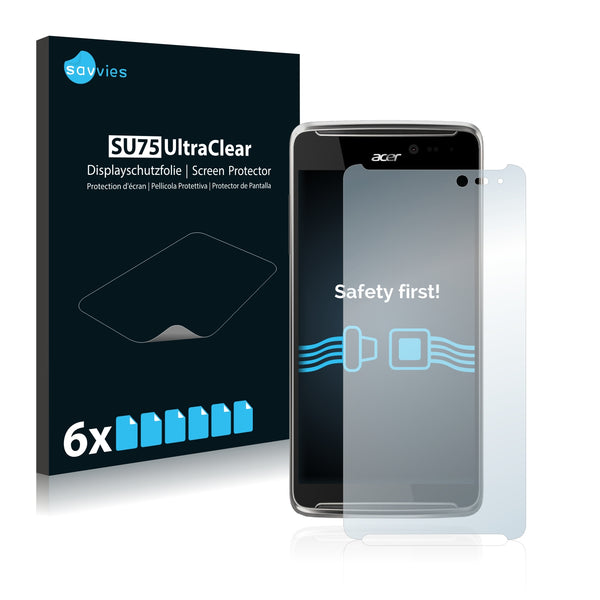 6x Savvies SU75 Screen Protector for Acer Liquid E600