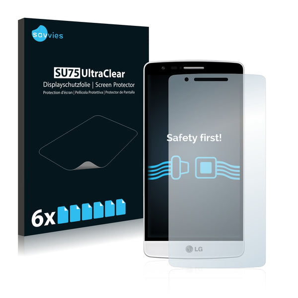 6x Savvies SU75 Screen Protector for LG G3 Beat