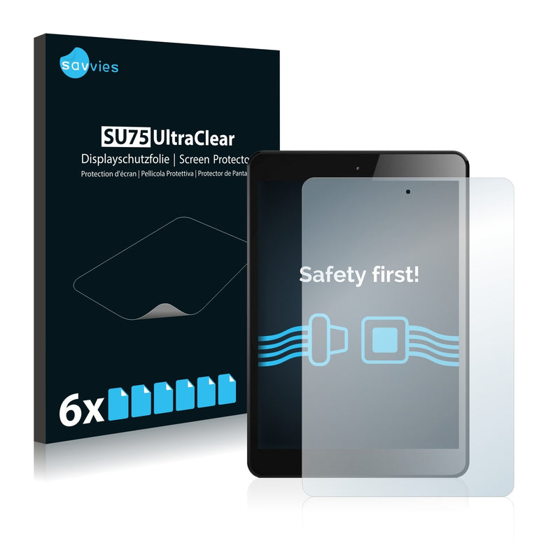 6x Savvies SU75 Screen Protector for Odys Junior Tab