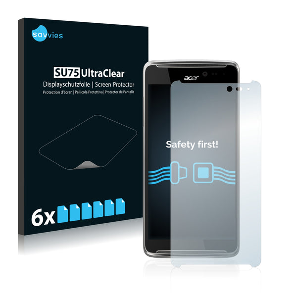 6x Savvies SU75 Screen Protector for Acer Liquid E600 LTE