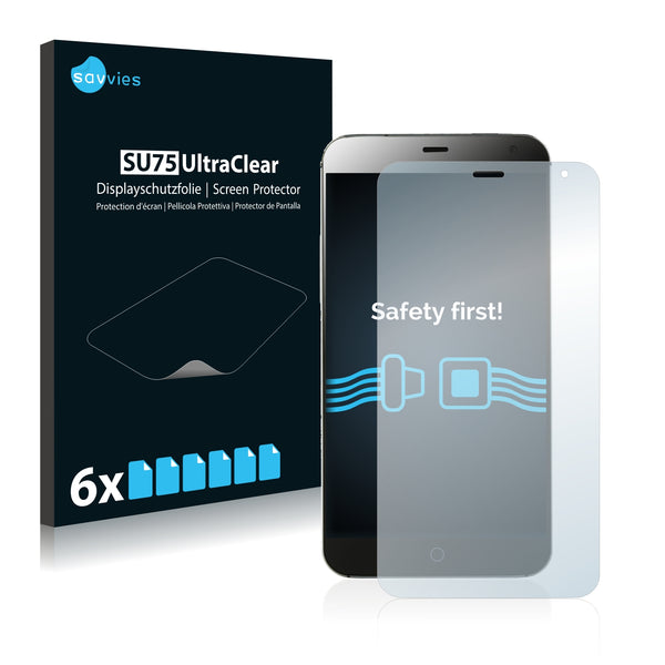 6x Savvies SU75 Screen Protector for Meizu MX4