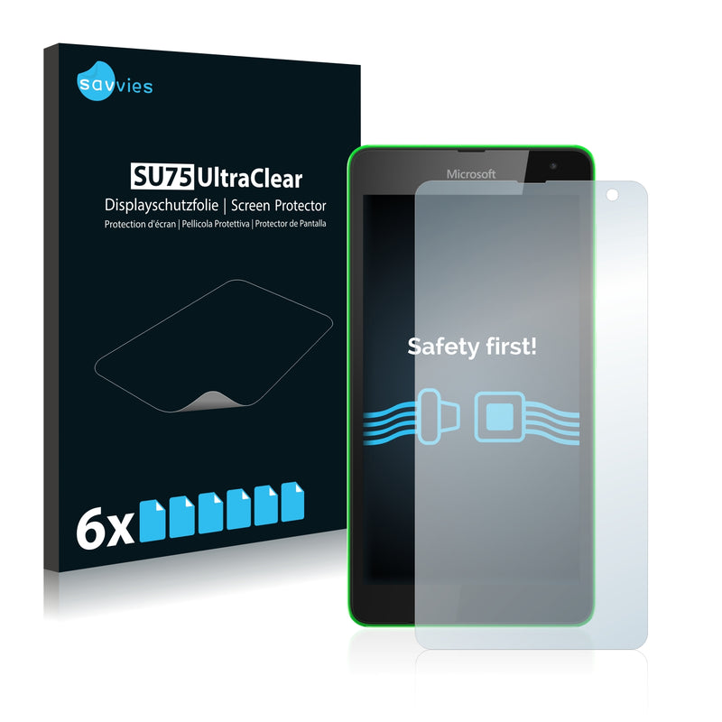 6x Savvies SU75 Screen Protector for Microsoft Lumia 535