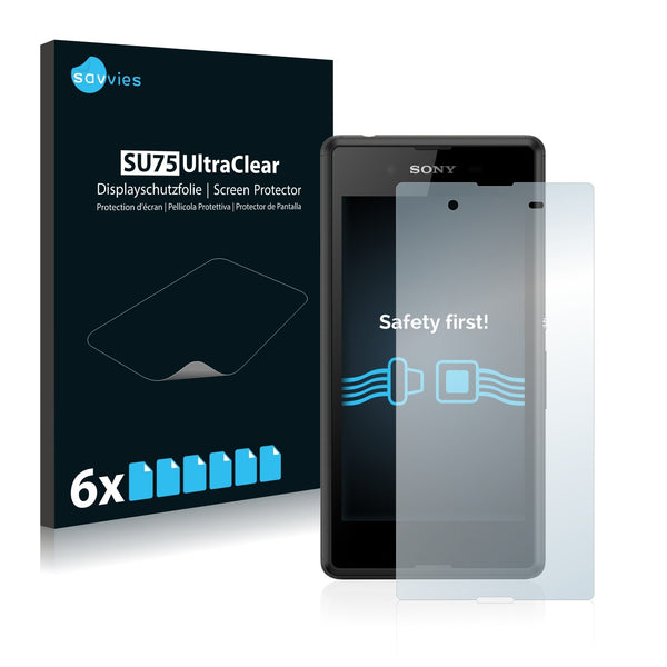 6x Savvies SU75 Screen Protector for Sony Xperia E3 Dual D2212