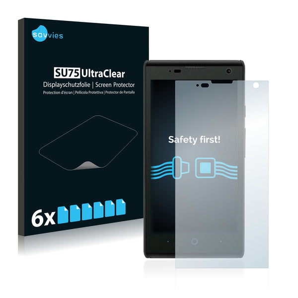 6x Savvies SU75 Screen Protector for ZTE Kis 3 Max