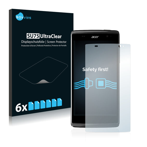 6x Savvies SU75 Screen Protector for Acer Liquid Z500 Plus