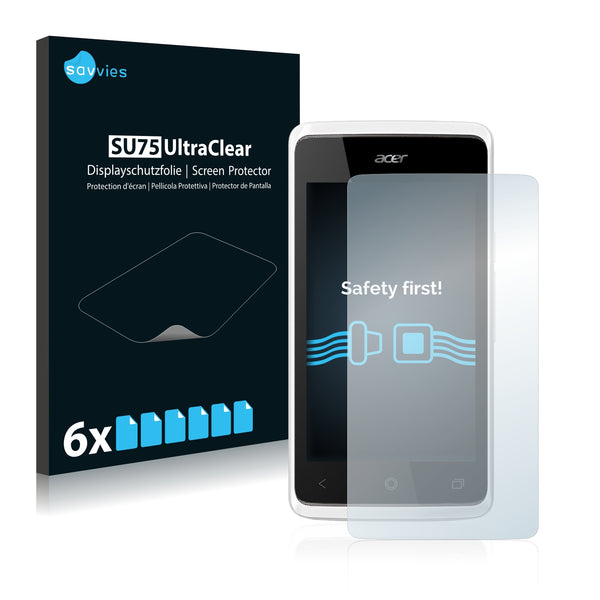6x Savvies SU75 Screen Protector for Acer Liquid Z200