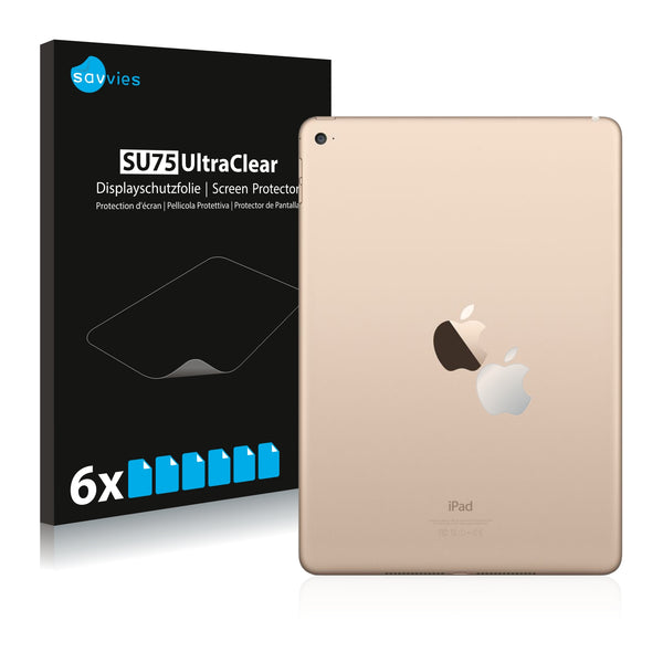 6x Savvies SU75 Screen Protector for Apple iPad Air 2 (Logo)