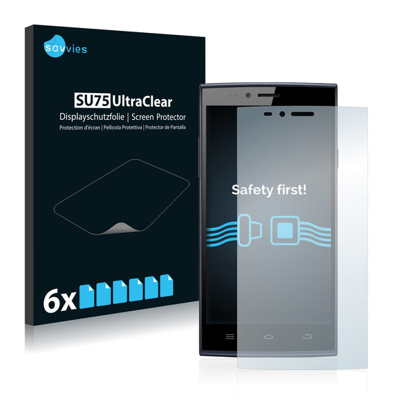 6x Savvies SU75 Screen Protector for THL T6 Pro