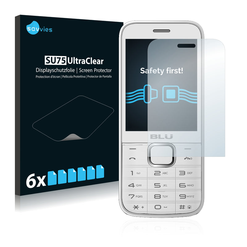 6x Savvies SU75 Screen Protector for BLU Diva X