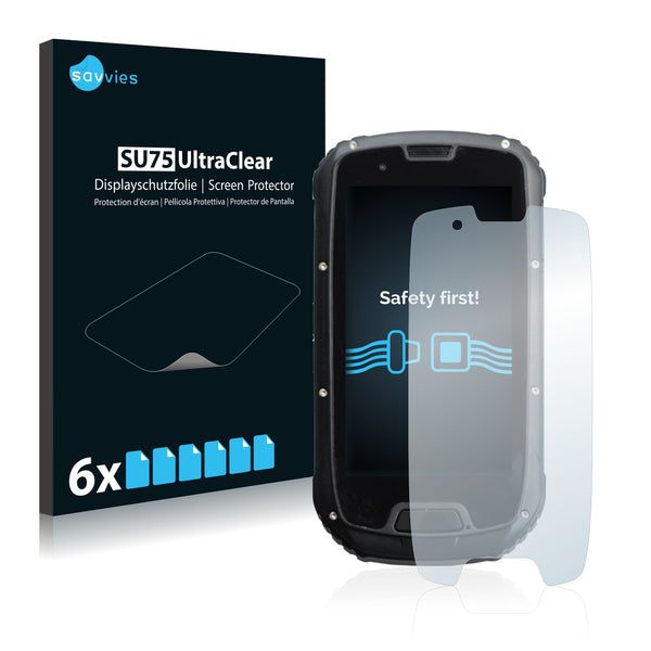 6x Savvies SU75 Screen Protector for BWC Smart&Tough Stealth Extreme
