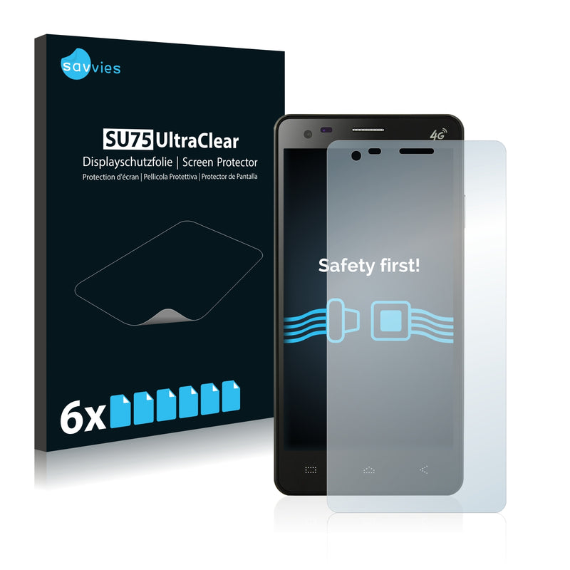 6x Savvies SU75 Screen Protector for Elephone P3000