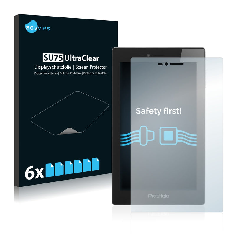 6x Savvies SU75 Screen Protector for Prestigio MultiPad 4 Diamond 7.0