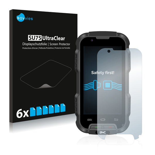 6x Savvies SU75 Screen Protector for BWC Smart&Tough Stealth V2