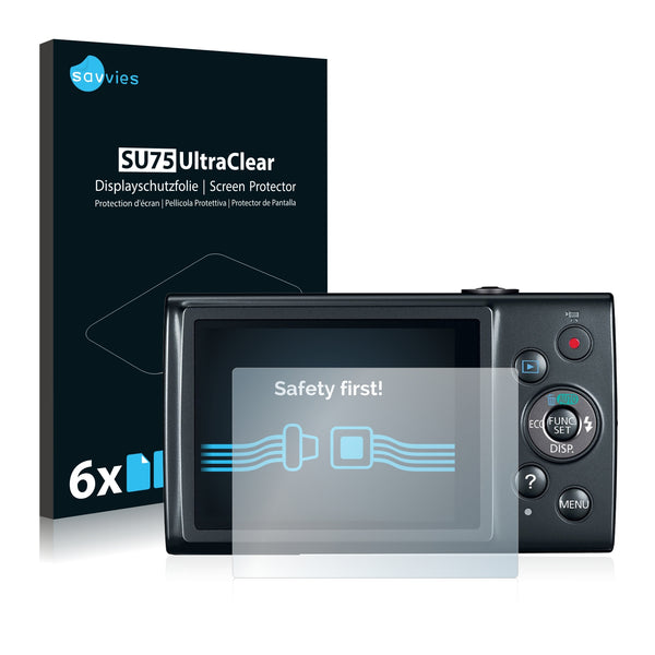 6x Savvies SU75 Screen Protector for Canon IXUS 170
