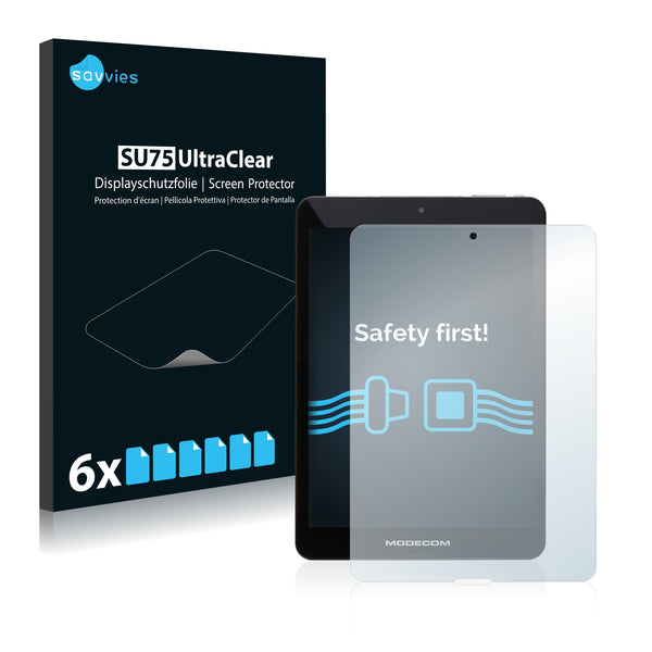 6x Savvies SU75 Screen Protector for Modecom FreeTAB 1001