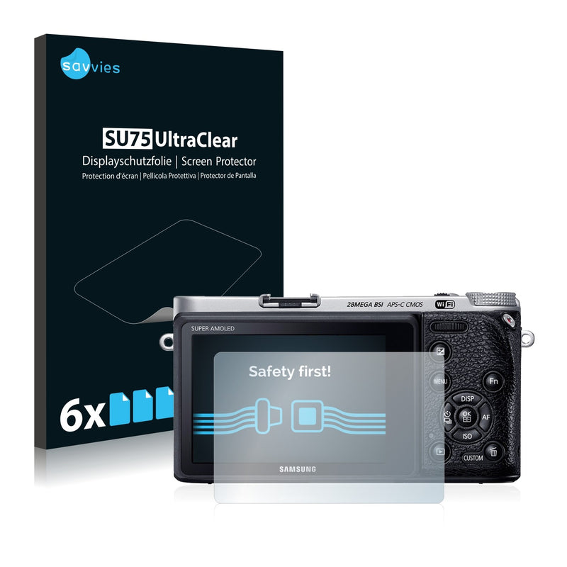 6x Savvies SU75 Screen Protector for Samsung NX500