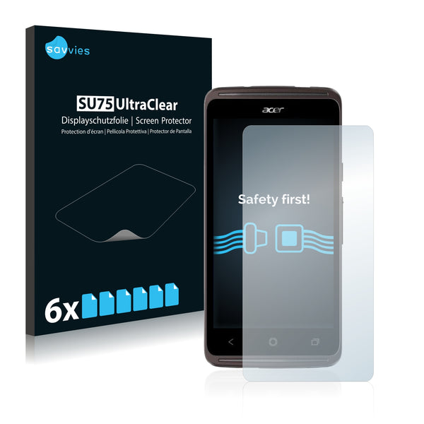 6x Savvies SU75 Screen Protector for Acer Liquid Z410