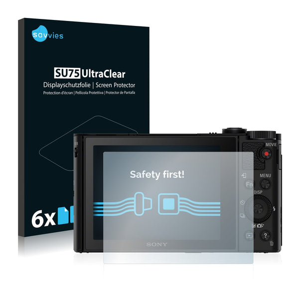 6x Savvies SU75 Screen Protector for Sony Cyber-Shot DSC-HX90