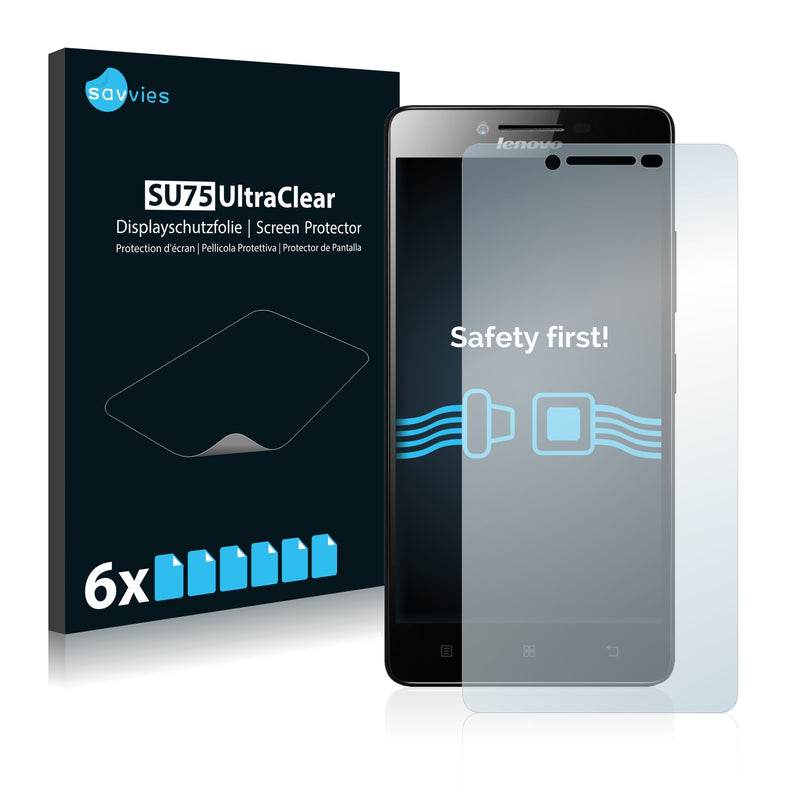 6x Savvies SU75 Screen Protector for Lenovo A6000 Plus