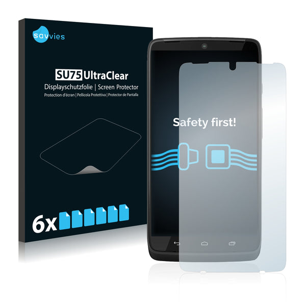 6x Savvies SU75 Screen Protector for Motorola Moto Maxx