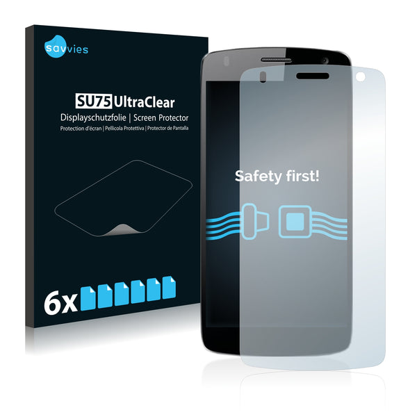 6x Savvies SU75 Screen Protector for Logicom S504