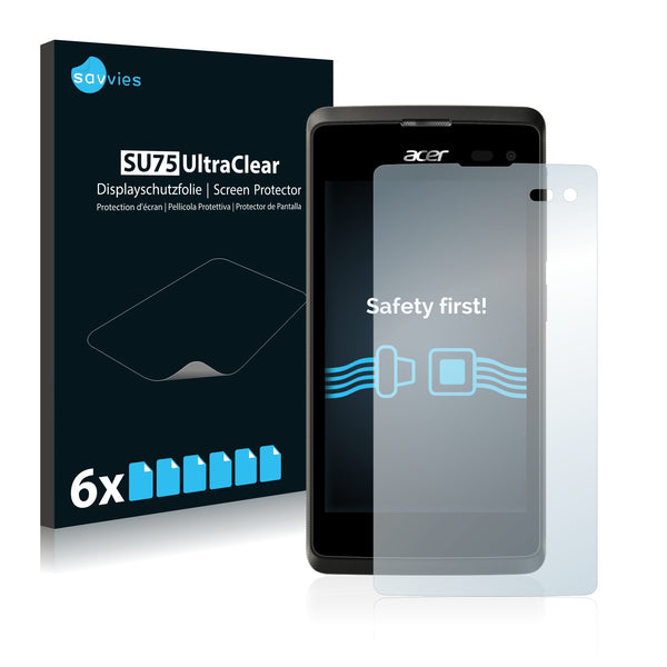 6x Savvies SU75 Screen Protector for Acer Liquid M220