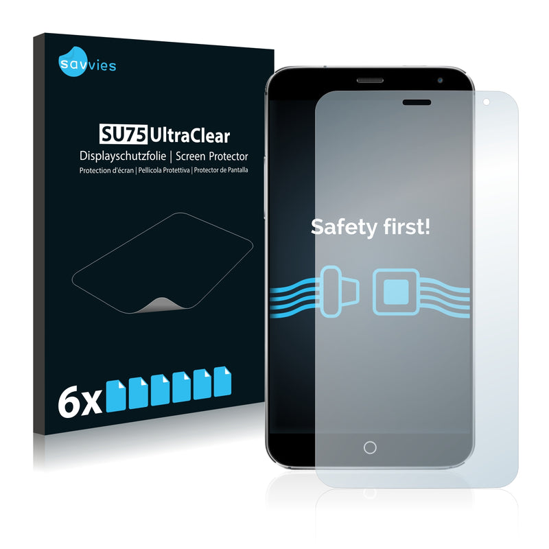 6x Savvies SU75 Screen Protector for Meizu MX4 Ubuntu Edition