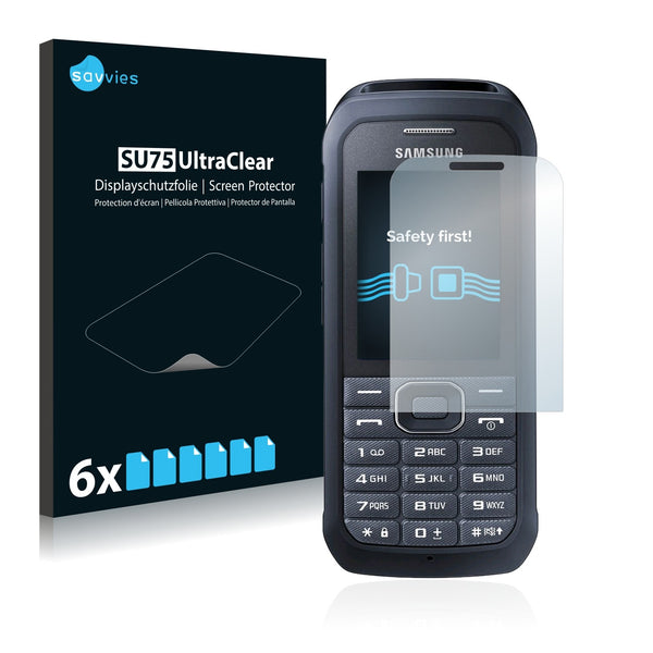 6x Savvies SU75 Screen Protector for Samsung Xcover 550