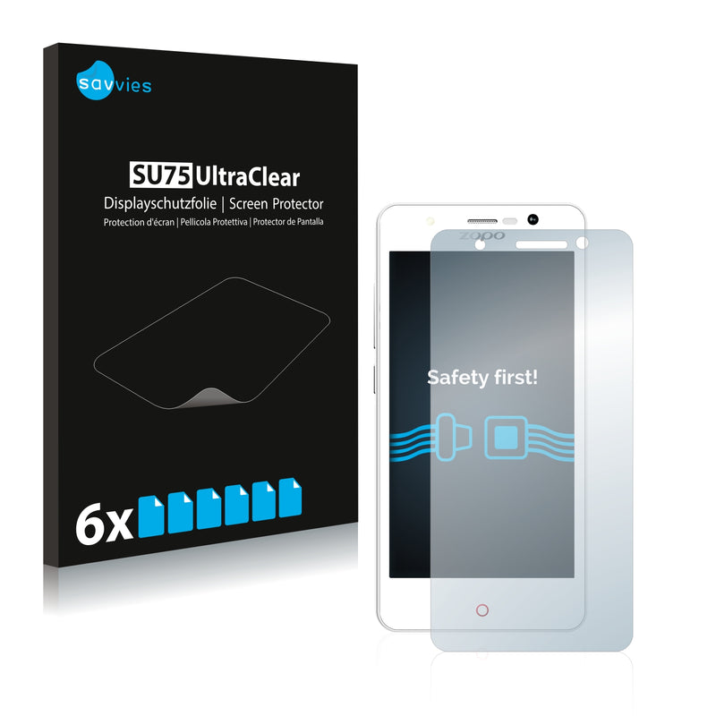 6x Savvies SU75 Screen Protector for Zopo Color C ZP330