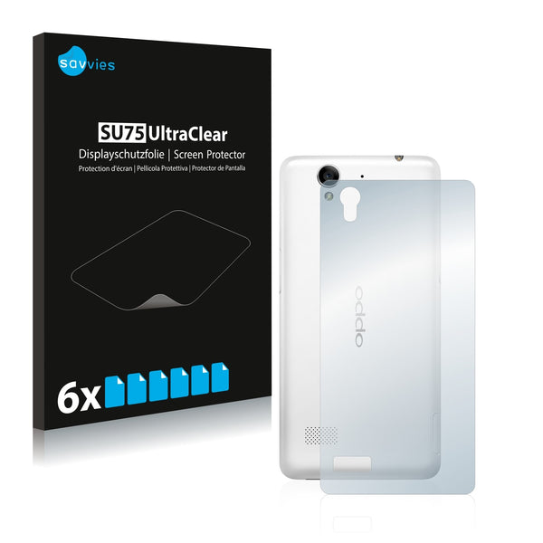 6x Savvies SU75 Screen Protector for Oppo Mirror 5s (Back)