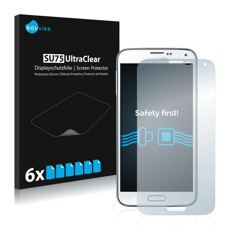 6x Savvies SU75 Screen Protector for Samsung Galaxy S5 Neo