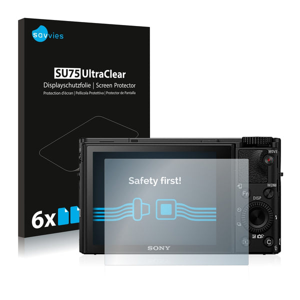 6x Savvies SU75 Screen Protector for Sony Cyber-Shot DSC-RX100 IV