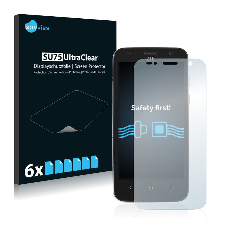 6x Savvies SU75 Screen Protector for ZTE Maven