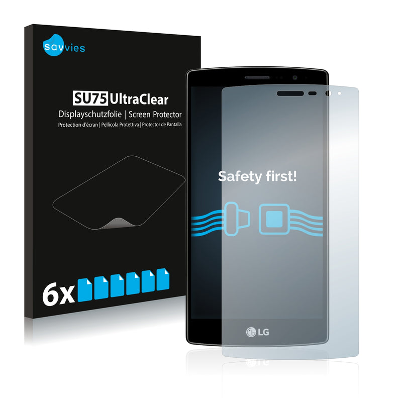 6x Savvies SU75 Screen Protector for LG G4 Beat