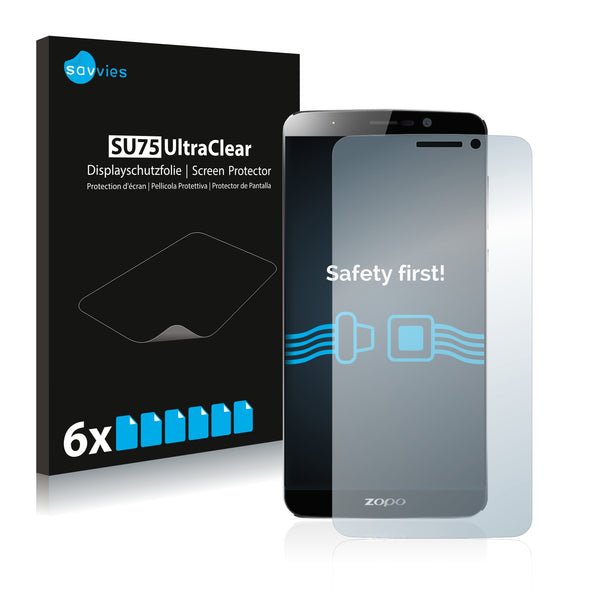 6x Savvies SU75 Screen Protector for Zopo Speed 7 Plus