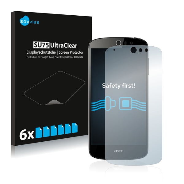 6x Savvies SU75 Screen Protector for Acer Liquid Z530