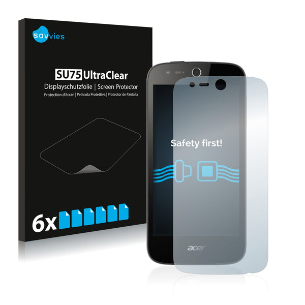 6x Savvies SU75 Screen Protector for Acer Liquid Z320