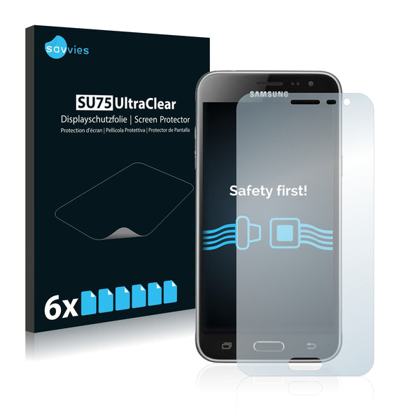6x Savvies SU75 Screen Protector for Samsung Galaxy J3 2015