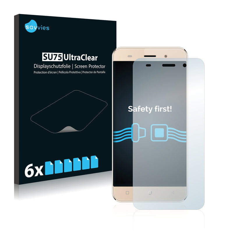 6x Savvies SU75 Screen Protector for Mobistel Cynus F7