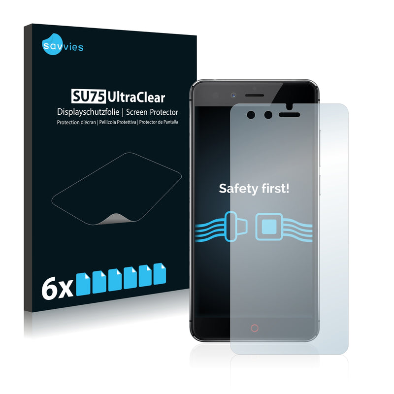 6x Savvies SU75 Screen Protector for ZTE Nubia Z11 Mini