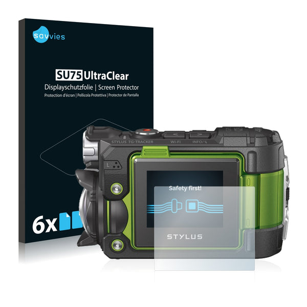 6x Savvies SU75 Screen Protector for Olympus TG-Tracker