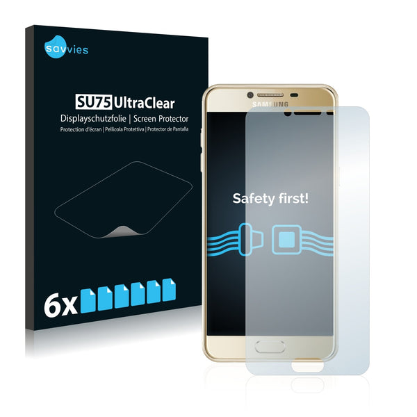 6x Savvies SU75 Screen Protector for Samsung Galaxy C5