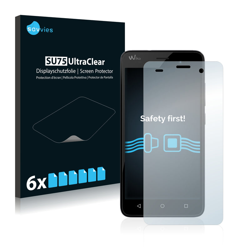 6x Savvies SU75 Screen Protector for Wiko Jerry