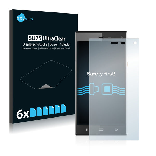 6x Savvies SU75 Screen Protector for Phicomm Passion P660