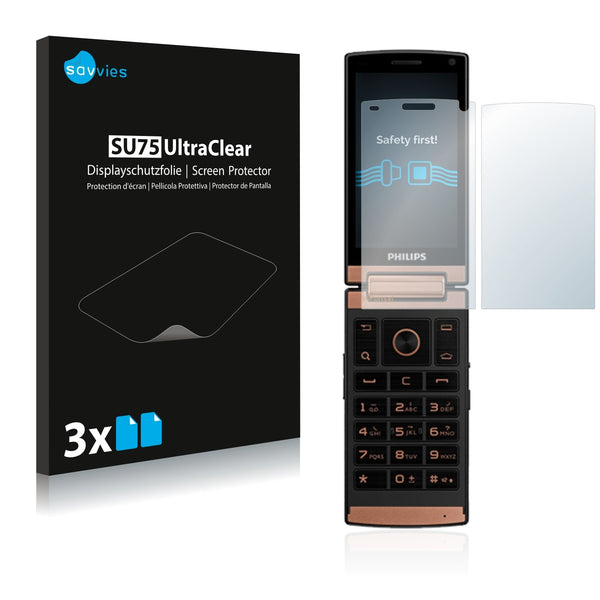 6x Savvies SU75 Screen Protector for Philips Xenium V989
