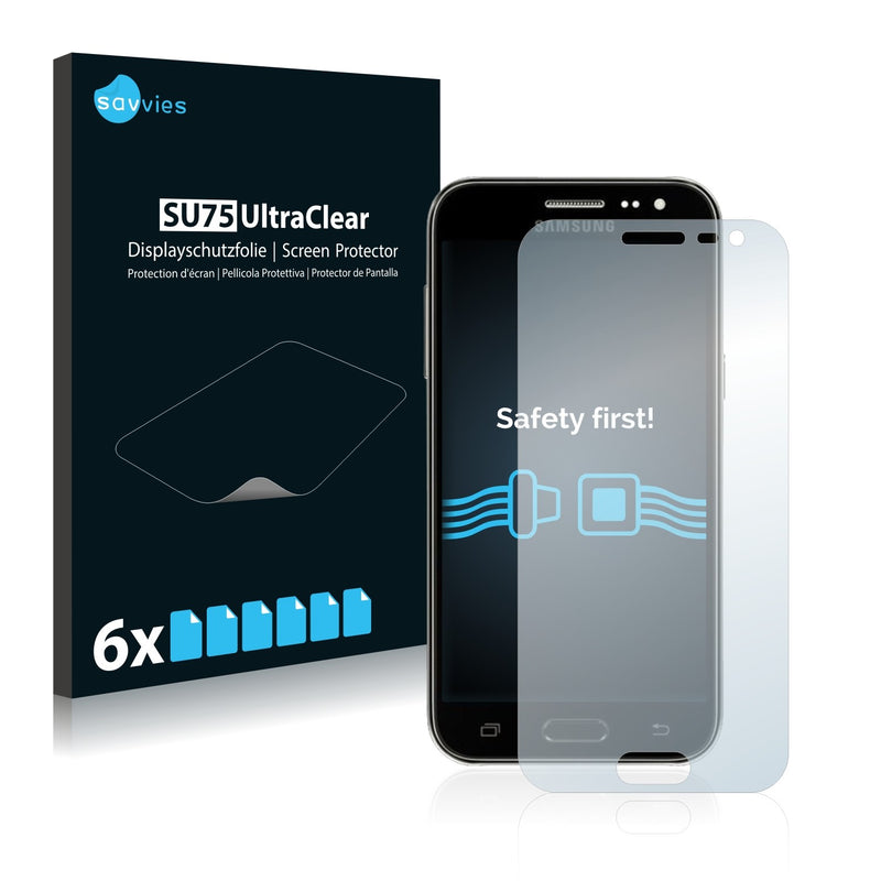 6x Savvies SU75 Screen Protector for Samsung Galaxy J2 Pro 2016