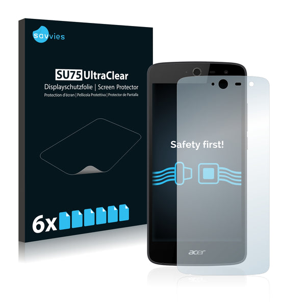 6x Savvies SU75 Screen Protector for Acer Liquid Zest