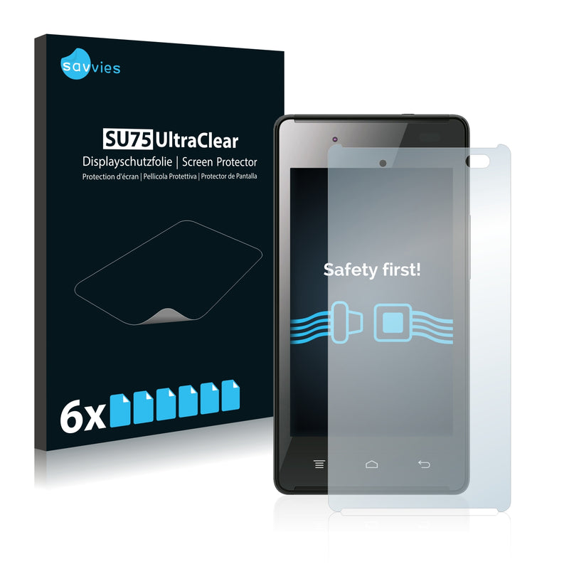 6x Savvies SU75 Screen Protector for Hisense HS-U610